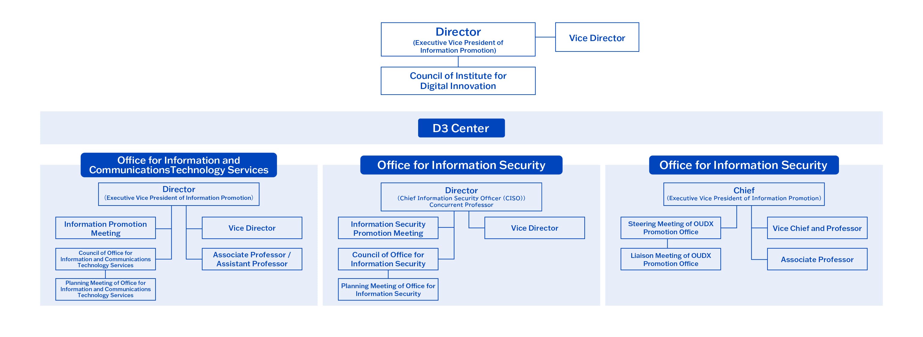 Institute for Digital Innovation Organization Chart