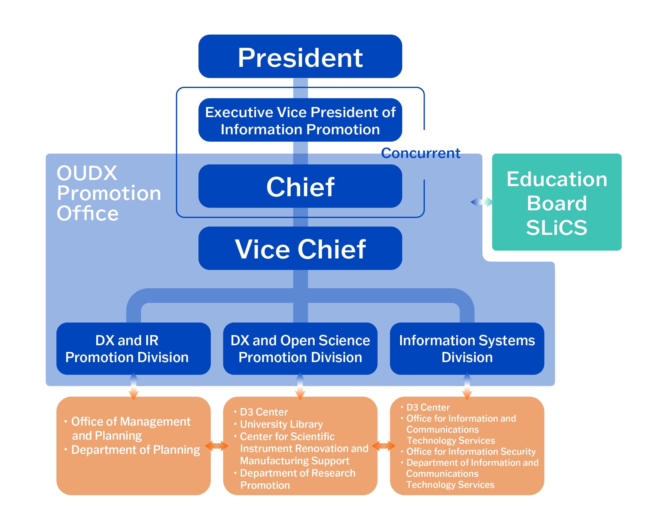 OUDX Organizaition Chart