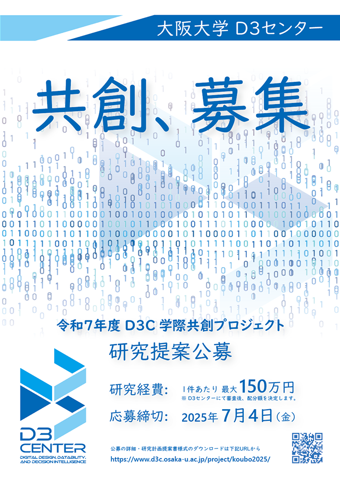 学際共創プロジェクト公募ポスター